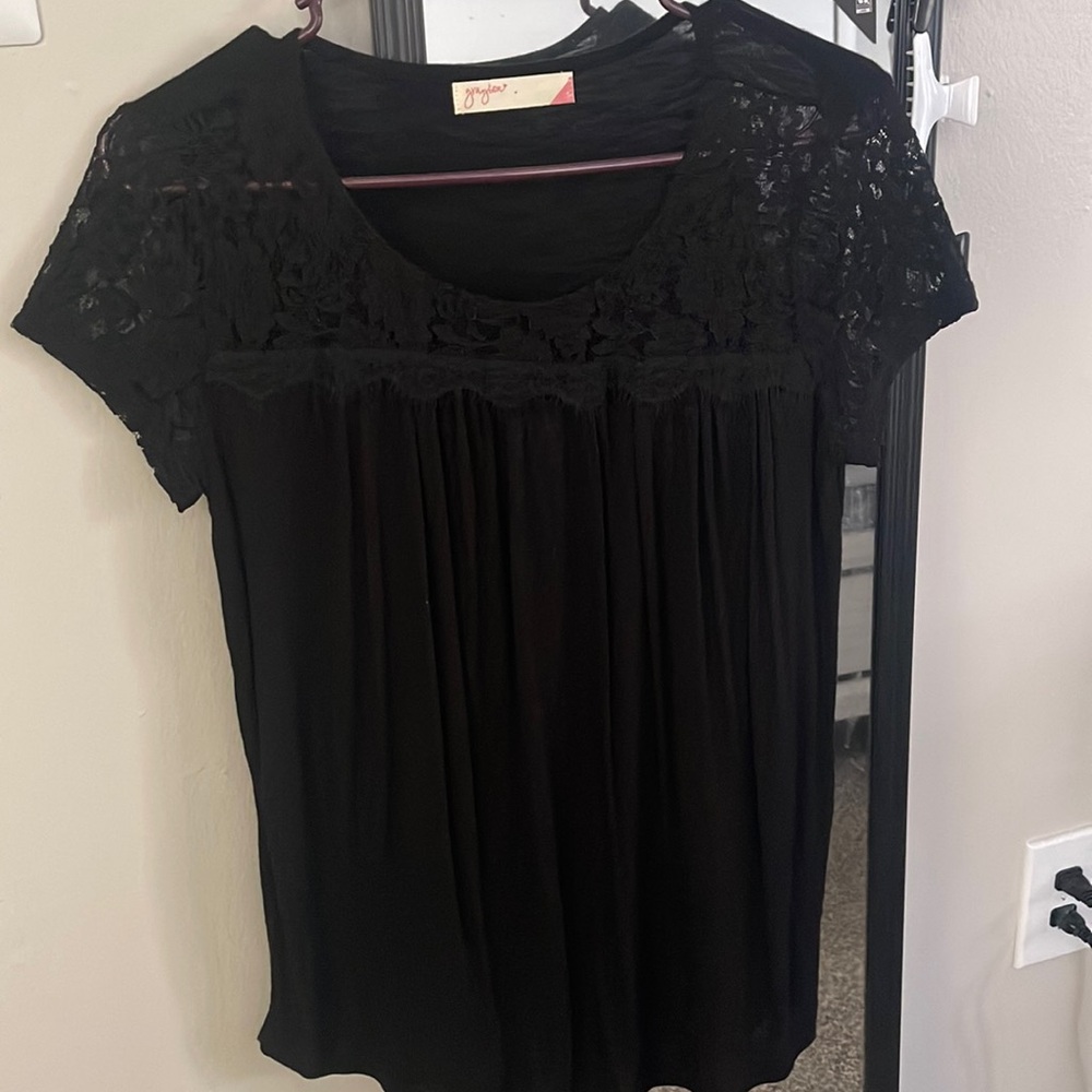 Black lace top
